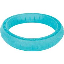 Jouet flottant en forme d'anneau pour chien 23 x 23 x 3,5 cm bleu